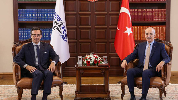 TBMM Başkanı Kurtulmuş, NATO PA Başkanı Perestrello ile görüştü