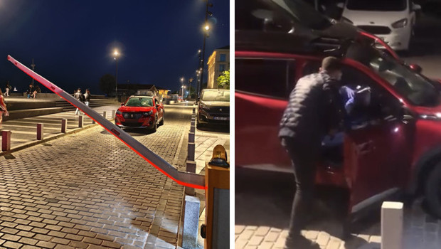 Beşiktaş’ta polis noktasında bariyeri kırıp kaçmaya çalıştı! Tutuklandı