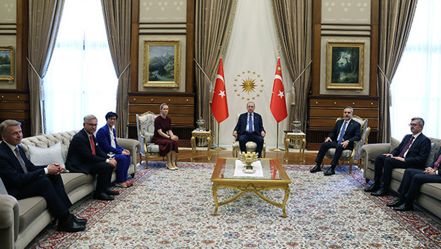 Cumhurbaşkanı Erdoğan, AB Yüksek Temsilcisi Kaja Kallas'ı kabul etti