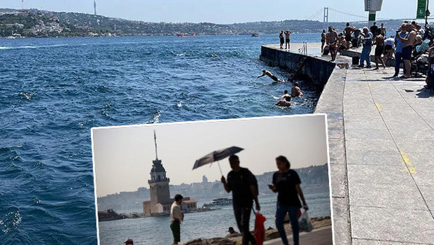 İstanbul'da sıcak hava vatandaşları sahillere yöneltti