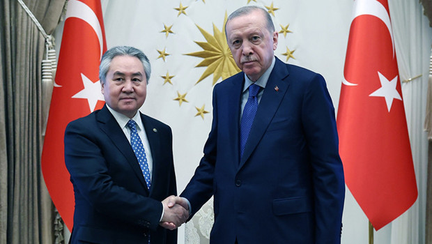 Cumhurbaşkanı Erdoğan, Ceenbek Kulubayev'i kabul etti