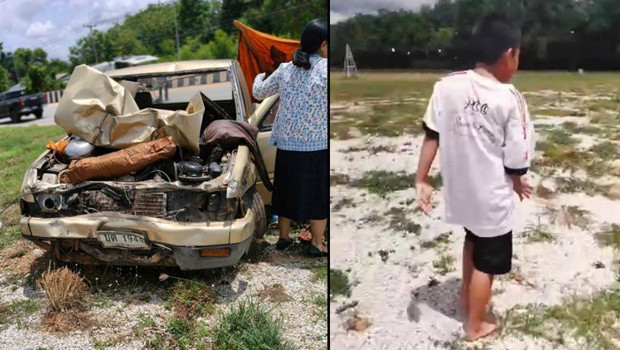 Tayland'da çocuk şoförden katliam gibi kaza: Kamyonetle keşişlerin arasında daldı