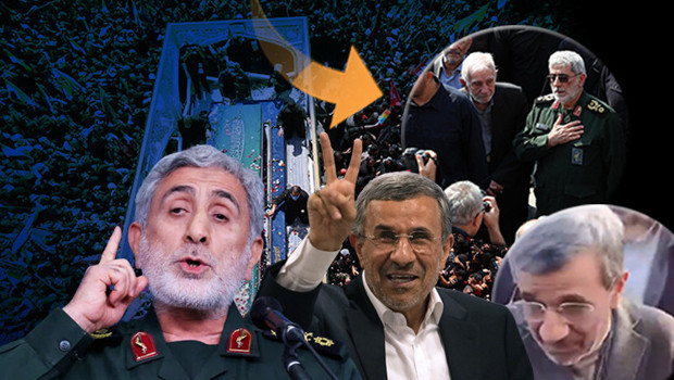 Ahmedinejad ve Kaani yeniden ortaya çıktı: Dünyayı şoke eden görüntüler! ABD ve İsrail'e sert mesaj haber görseli