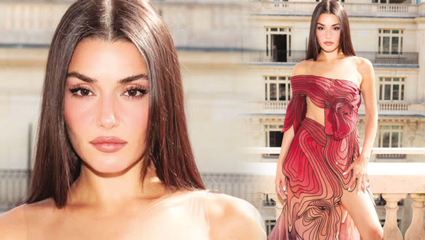 Hande Erçel Paris Haute Couture Moda Haftası'na katıldı