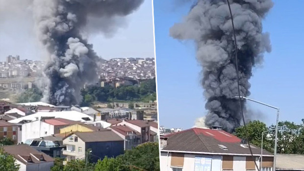 Arnavutköy'de fabrika yangını: Ekipler sevk edildi