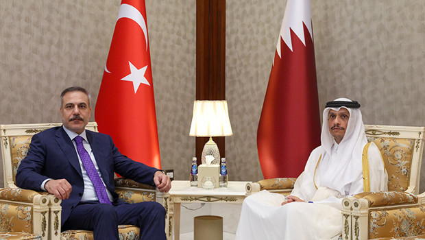 Dışişleri Bakanı Hakan Fidan, Katar Başbakanı ve Dışişleri Bakanı Al Sani ile bir araya geldi