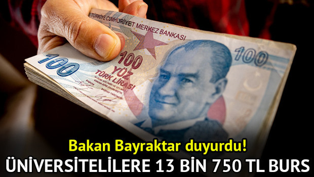 Üniversite öğrencilerine aylık 13 bin 750 TL burs verilecek Bakan Alparslan Bayraktar duyurdu