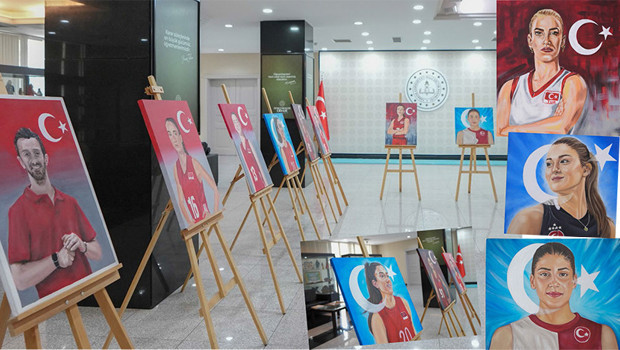 Güzel sanatlar liselerinden “Filenin Sultanları’ sergisi