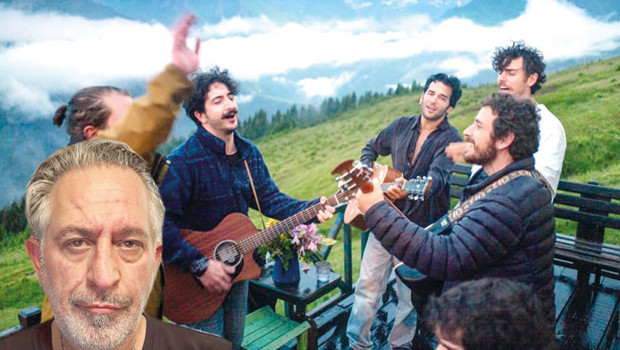 Kazım ve arkadaşları yaylada şarkı söyledi