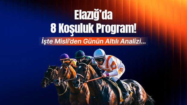 Elazığ’da 8 koşuluk program! İşte Misli’den günün altılı analizi… haber görseli