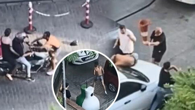 Beyoğlu'nda ilginç olay: Yarı çıplak halde korku saldı, dubalarla darbedildi haber görseli