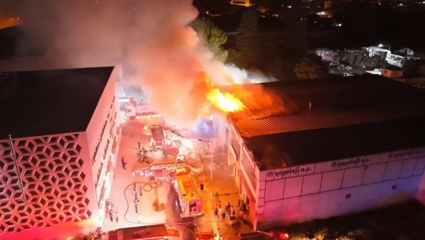 Bursa'da yumurta işletmesinde yangın