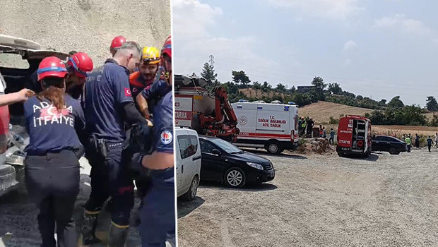 Adana'da içme suyu projesi çalışması sırasında göçük: 1 ölü, 1 yaralı