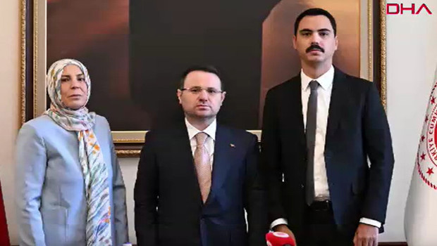 Adalet Bakanı Akın Gürlek, Muhsin Yazıcıoğlu'nun eşi ve oğlunu kabul etti haber görseli