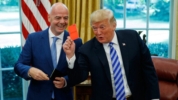 Trump'tan FIFA Başkanı Infantino'ya destek