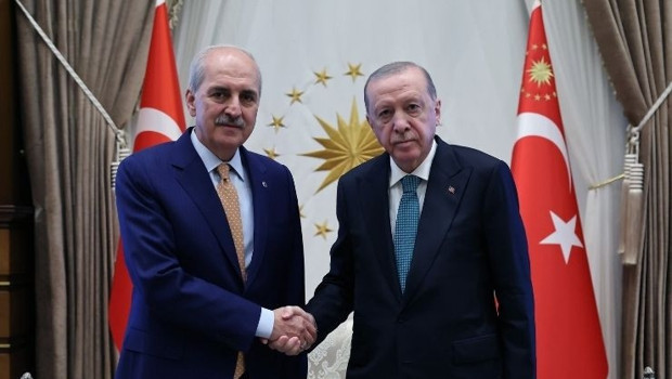 Cumhurbaşkanı Erdoğan, TBMM Başkanı Kurtulmuş'u kabul etti. haber görseli