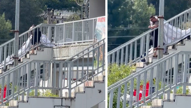 Zonguldak'ta Cumhurbaşkanı Erdoğan'ın pankartına zarar veren şüpheli tutuklandı haber görseli