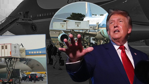 Trump'ın nefes kesen kaçış operasyonu: Detaylar ortaya çıktı! ABD Başkanı yemek kamyonuyla uçak değiştirmiş haber görseli