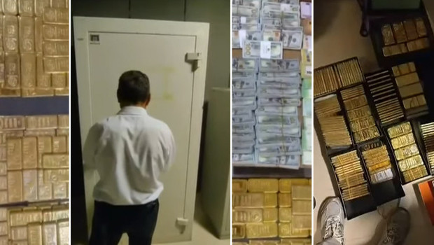 Alihan Kuriş suç örgütü soruşturmasında tek bir adreste 200 kilo külçe altın ele geçirildi haber görseli
