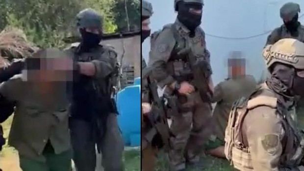 Arnavutluk'ta Bayraktar İHA'lı operasyon: En çok aranan şüpheli kıskıvrak yakalandı haber görseli
