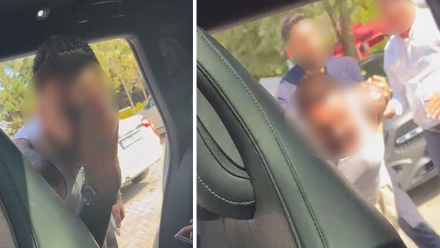 İğrenç sözleri duyanlar şok oldu! Çocukları istemedi, boşanma aşamasındaki eşine saldırmaya çalıştı | Öfkeli aramı zor zapt ettiler