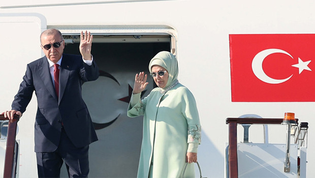 Cumhurbaşkanı Erdoğan Kırgızistan'a gitti haber görseli