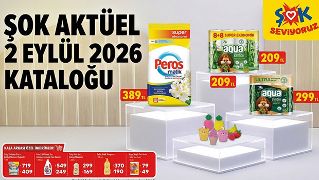 ŞOK Aktüel 2 Eylül 2026 Kataloğu Satışta Şokta bu hafta neler varİşte Bu Haftanın ŞOK Aktüel İndirimli Ürünler Listesi