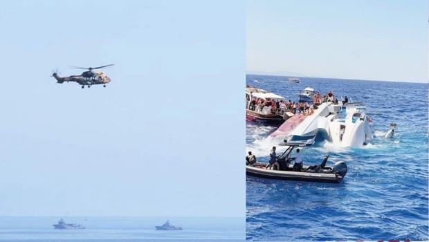 TCG Işın ve Alemdar 550 metrede… Enkaza ulaşıldı, 1 cenaze çıkarıldı