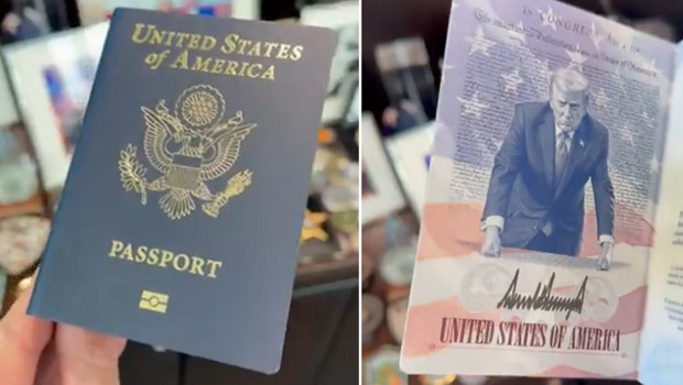 Oğlu paylaştı: ABD pasaportunda Trump fotoğrafı haber görseli