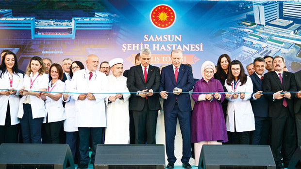 Samsun’da şehir hastanesi açan Erdoğan: İyi ki eleştirilere kulak asmadık
