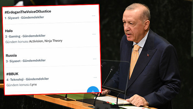 Cumhurbaşkanı Erdoğan'ın BM hitabı sanal medyada geniş yankı buldu haber görseli