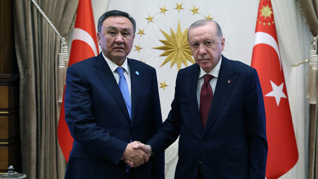 Cumhurbaşkanı Erdoğan, Kubanıçbek Ömüraliyev'i kabul etti