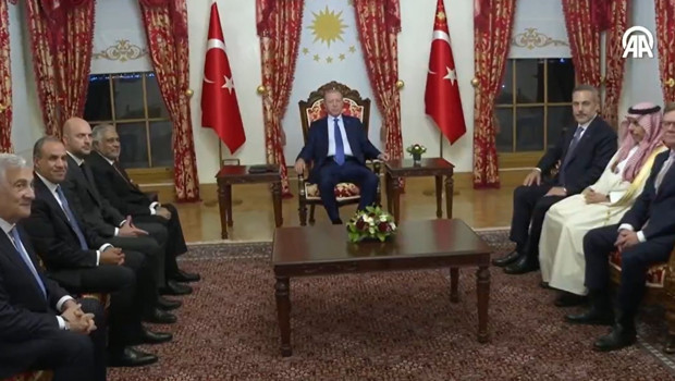 Cumhurbaşkanı Erdoğan, Türkiye'ye gelen dışişleri bakanlarını kabul etti