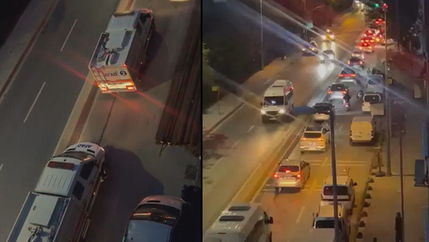 Bayrampaşa'da yol çöktü: Mahsur kalanlar var