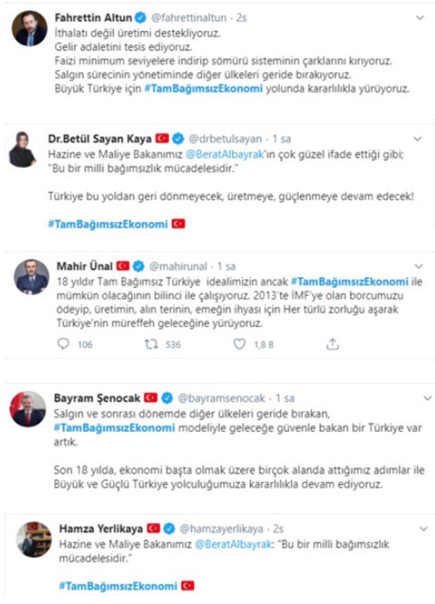 Bakan Albayrakın açıklamalarına sosyal medyada büyük destek