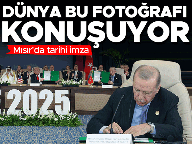 Dünya bu fotoğrafı konuşuyor Mısırda tarihi imza