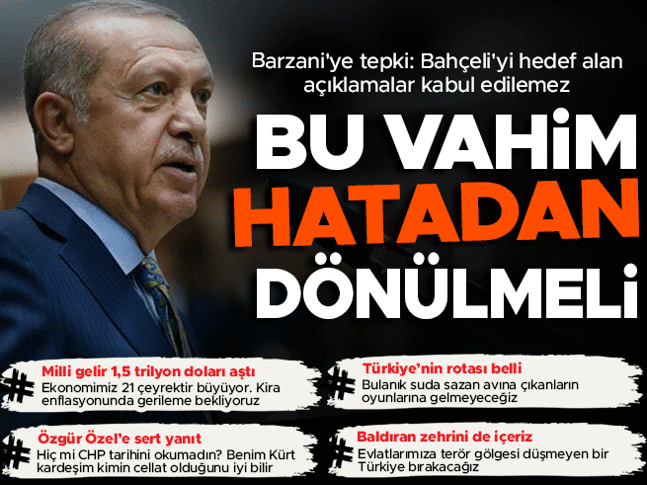 Cumhurbaşkanı Erdoğan AK Parti Grup Toplantısında konuşuyor