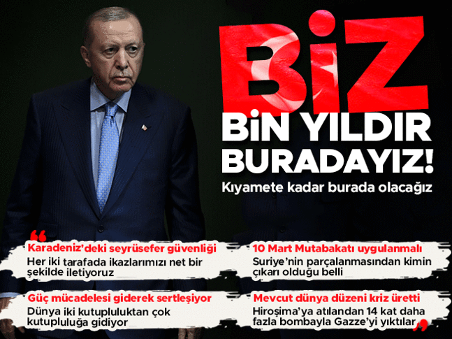 Cumhurbaşkanı Erdoğandan önemli açıklamalar