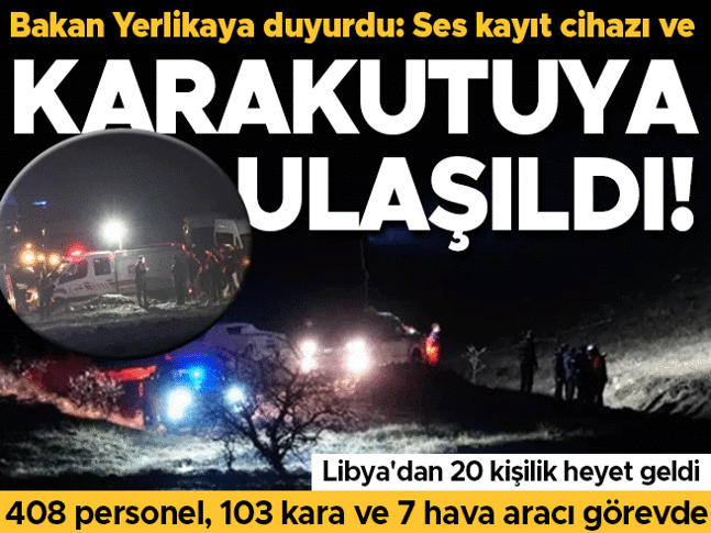 Son dakika haberi... Ankarada Libya Genelkurmay Başkanı AL-Haddadı taşıyan jet düştü... Enkaza ulaşıldı