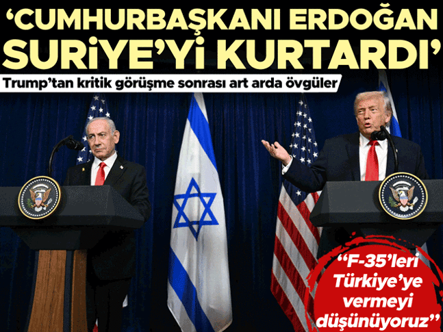 Trump: Cumhurbaşkanı Erdoğanın hakkını teslim edelim, Suriyeyi kurtardı