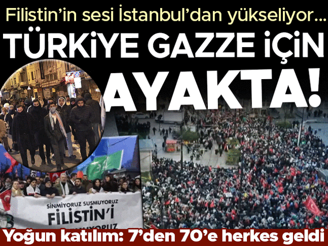 Son dakika... Türkiye Gazze için yürüyor Sabahın erken saatlerde yoğun katılım