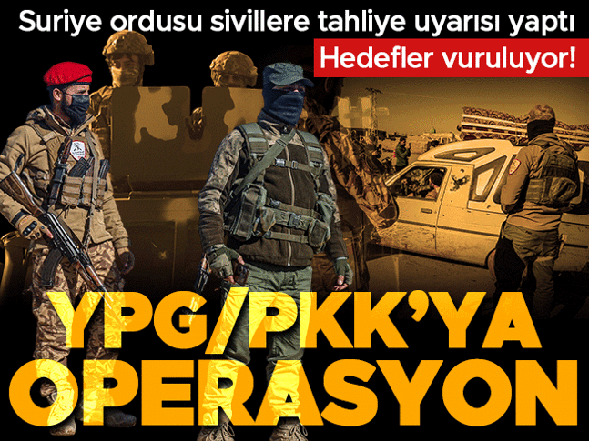 Suriye ordusu, YPG/SDG’ye operasyon başlattı