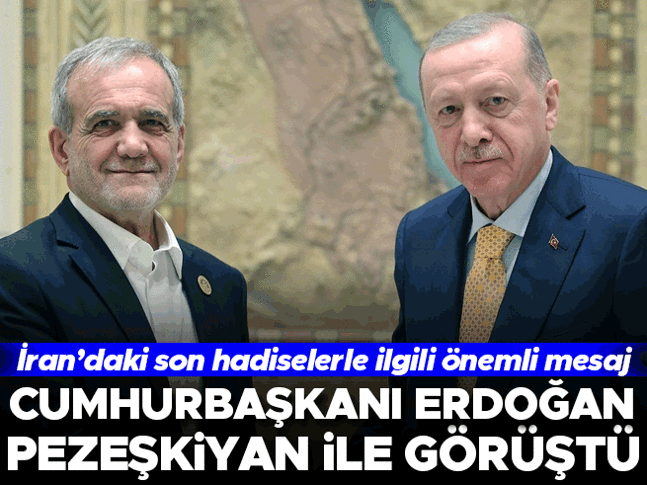 Cumhurbaşkanı Erdoğan, İran Cumhurbaşkanı ile telefonda görüştü