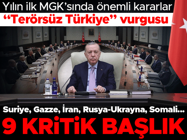 Son dakika haberi... Yılın ilk MGKsı sona erdi: Terörsüz Türkiye vurgusu