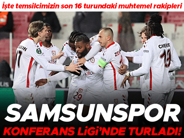 Samsunspor 4-0 Shkendija (Konferans Ligi maçı özeti)