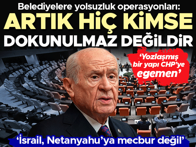 MHP lideri Bahçeliden önemli açıklamalar