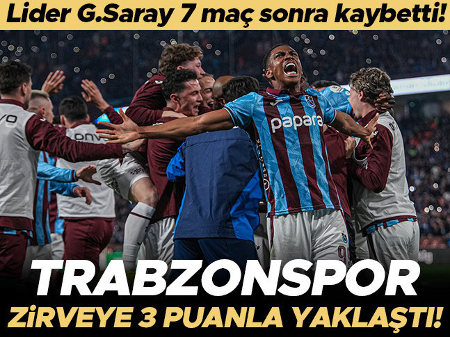 Trabzonspor 2-1 Galatasaray (Süper Lig maçı özeti)