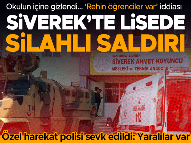 Son dakika... Siverekte lise önünde silah sesleri: 7 kişi yaralandı