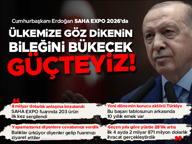 Yeni dönemin kurucusuyuz Cumhurbaşkanı Erdoğan: Ülkemize göz dikenin bileğini bükecek güçteyiz