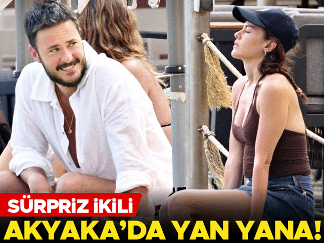 Sürpriz ikili Akyaka’da yan yana
